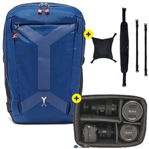 NYA-EVO Fjord 26 Adventure camera backpack Midnight Blue+ Sport Package + Removable Camera Insert Small