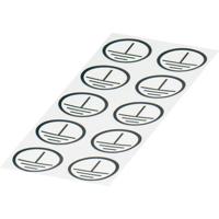 Phoenix Contact 0806767 ETS-E ETS-E - Sticker Wit, Zwart Inhoud: 100 stuk(s)