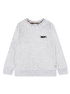 BOSS Kidswear sweat col roulé à logo imprimé - Gris