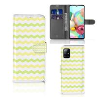 Samsung Galaxy A71 | Telefoon Hoesje | Waves Yellow