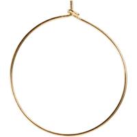 Creativ Company Oorbel, d 30 mm, verguld, 6 stuk/ 1 doos