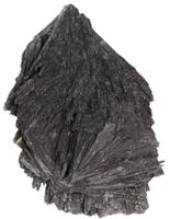 Ruwe Edelsteen zwarte Kyaniet (Model 14)