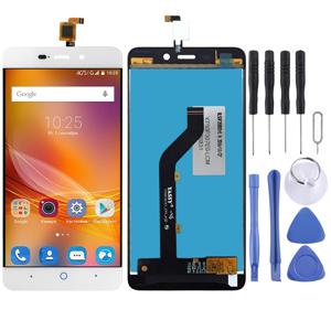 LCD-scherm en digitizer volledige assemblage voor ZTE BLADE X3 A452 T620 (Wit)