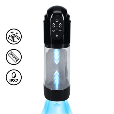 Pumped by Shots TechnoThrust - Automatische Waterdichte Masturbator Pomp - Zwart