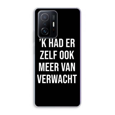 Meer verwacht - Zwart: Xiaomi 11T Transparant Hoesje