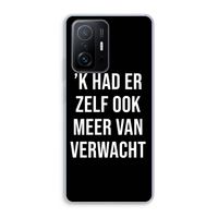 Meer verwacht - Zwart: Xiaomi 11T Transparant Hoesje