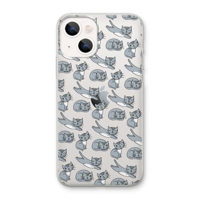 Poezen: iPhone 13 mini Transparant Hoesje