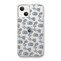 Poezen: iPhone 13 mini Transparant Hoesje