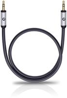 Oehlbach i-Connect J-35 Jackplug Audio Aansluitkabel [1x Jackplug male 3,5 mm - 1x Jackplug male 3,5 mm] 0.50 m Zwart Vergulde steekcontacten - thumbnail