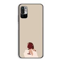 I drink wine: Xiaomi Redmi Note 10 5G Transparant Hoesje