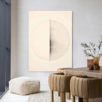 Urban Cotton Wandkleed 'Nara' 80 x 110cm in Frame - black