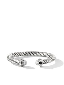 David Yurman bracelet Cable Classics en argent sterling serti de diamants