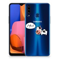 Samsung Galaxy A20s Telefoonhoesje met Naam Cow - thumbnail