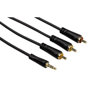 Hama Audio/video Kabel 3,5mm Jack - 3 Cinch 1,5m 3 Ster