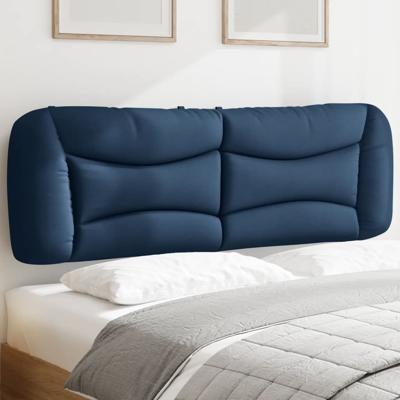 Hoofdbordkussen 160 cm stof blauw