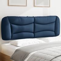 Hoofdbordkussen 160 cm stof blauw