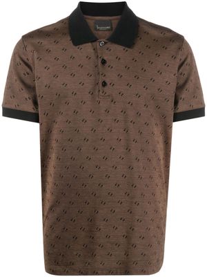 Billionaire polo à logo brodé - Marron