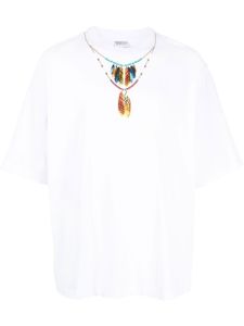 Marcelo Burlon County of Milan t-shirt à imprimé collier - Blanc