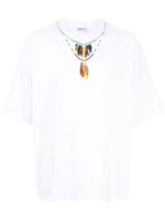 Marcelo Burlon County of Milan t-shirt à imprimé collier - Blanc - thumbnail