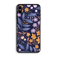 Flowers with blue leaves: iPhone XS Biologisch afbreekbaar hoesje
