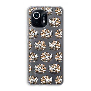 Slapende poes: Xiaomi Mi 11 Transparant Hoesje