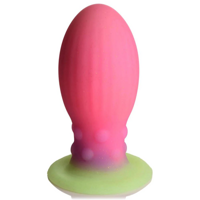 XR Brands Xeno Egg - Glow in the Dark - Silicone Egg - Pink - thumbnail