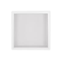 Wiesbaden Demis Inbouwnis 30x30x7cm - Mat Wit RVS Wandopslag