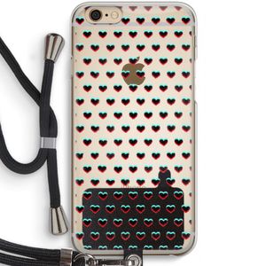 Hartjes: iPhone 6 / 6S Transparant Hoesje met koord