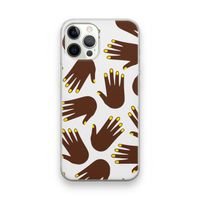 Hands dark: iPhone 12 Pro Transparant Hoesje