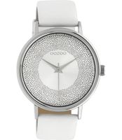 OOZOO Timepieces Horloge Wit/Zilver | C10575 - thumbnail