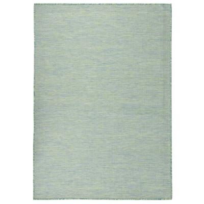 Buitenkleed platgeweven 200x280 cm turquoise