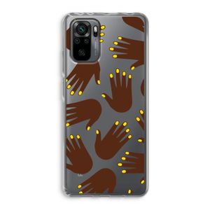 Hands dark: Xiaomi Redmi Note 10 Pro Transparant Hoesje