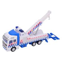 Johntoy 1-1-2 pull-back politie takelwagen