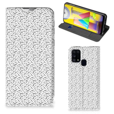 Samsung Galaxy M31 | Hoesje met Magneet | Stripes Dots