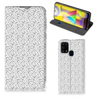 Samsung Galaxy M31 | Hoesje met Magneet | Stripes Dots