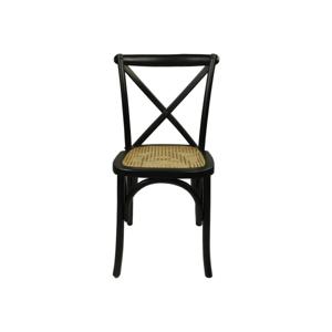 Eetkamerstoel rotan - Mahonie/rotan - Set van 2