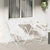 Bistroset 3 pcs Wit Staal