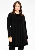 Yoek Tuniek wide bottom met geknoopt detail | Zwart | Maat 38/40 Yoek Tuniek wide bottom met geknoopt detail | Zwart | Maat 38/40