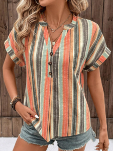 Striped Loose Casual Shirt