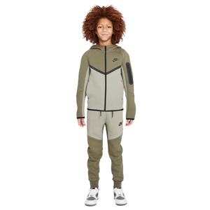Nike Tech Fleece Sportswear Trainingspak Kids Olijfgroen Grijs Zwart