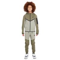 Nike Tech Fleece Sportswear Trainingspak Kids Olijfgroen Grijs Zwart