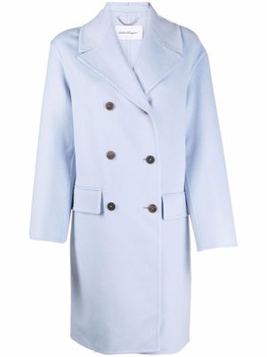 Ferragamo manteau à boutonnière croisée - Bleu