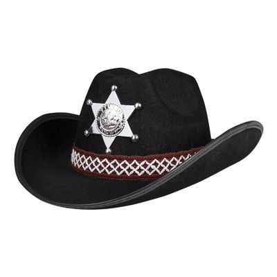 Boland kinderhoed sheriff zwart