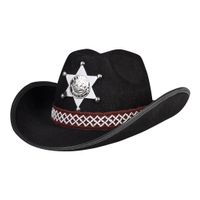 Boland kinderhoed sheriff zwart