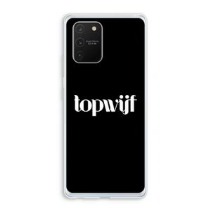 Topwijf Zwart: Samsung Galaxy S10 Lite Transparant Hoesje
