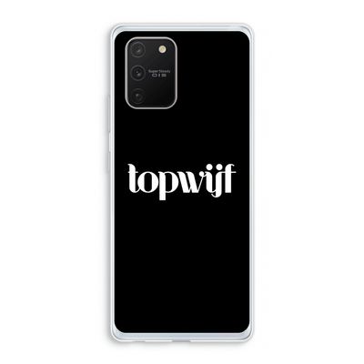 Topwijf Zwart: Samsung Galaxy S10 Lite Transparant Hoesje
