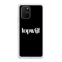 Topwijf Zwart: Samsung Galaxy S10 Lite Transparant Hoesje