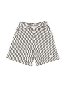 Douuod Kids short à rayures horizontales - Tons neutres