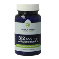 B12 1000 mcg Actief Methylcobalamine 180 Smelttabletten