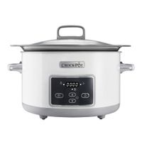 Crock-Pot CSC026 elektrische sudderpan 5 l Zilver, Wit - thumbnail